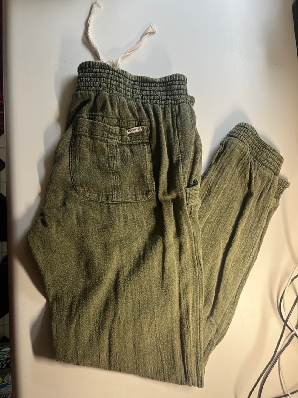 Rip curl linen pants size small NWT